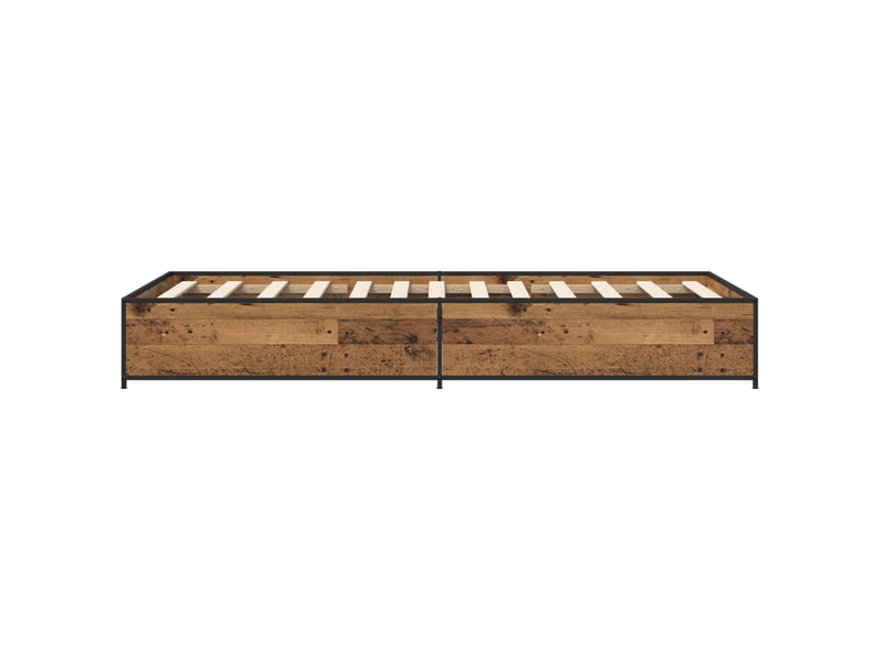  Lit simple- lit adulte -  cadre de lit bois ancien 80 x 200 cm bois d'ingénierie  - Conforama D