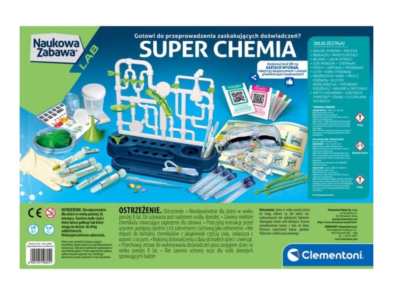  Coffret scientifique clementoni 50805 science  and  jeu - super chimie 8005125508051 - Conforama B