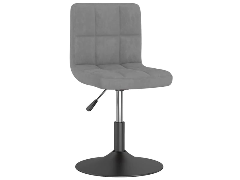  Tabouret de bar, chaise de bar pivotant gris clair velours  - Conforama A