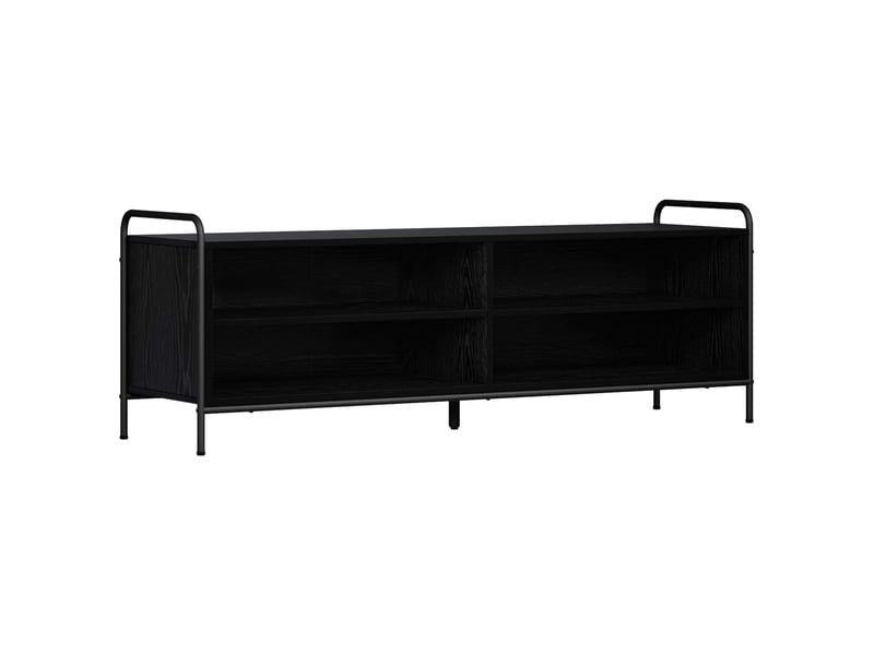  Meuble tv, banc tv 140x39,5x50 cm chêne noir bois d'ingénierie shl50364  - Conforama A