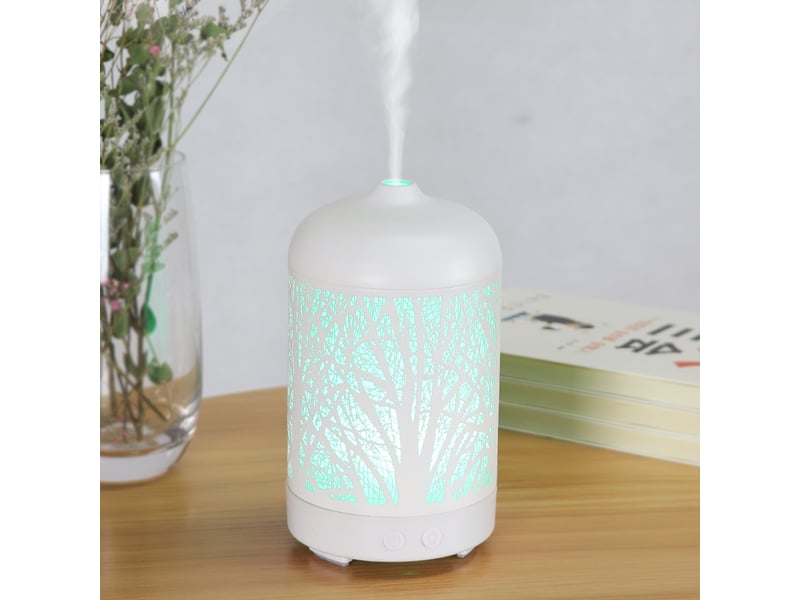  Diffuseur d'huiles essentielles 100 ml – 7 couleurs changeantes, arrêt automatique  - Conforama C