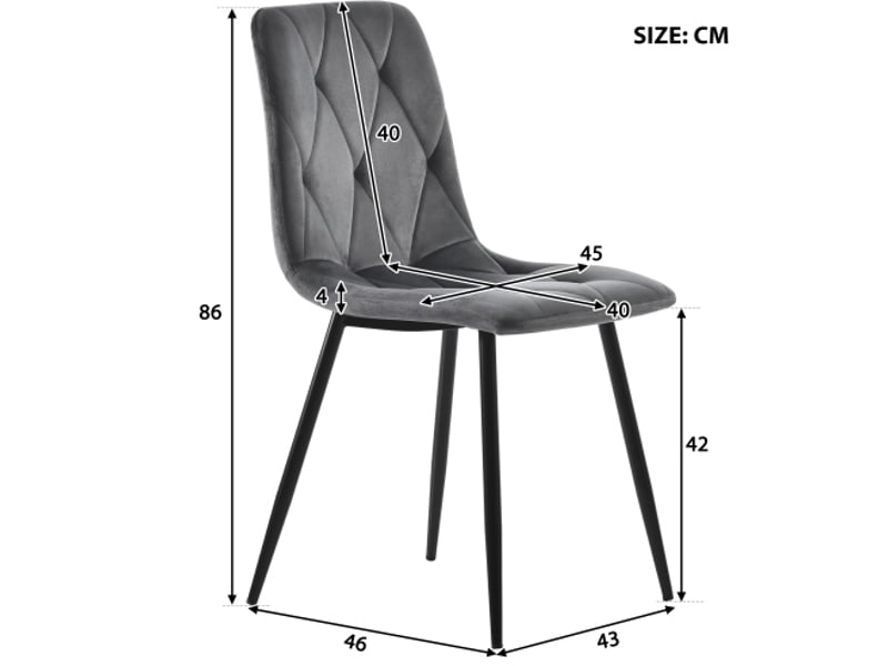  Ensemble table et chaises avec table extensible et 4 chaises en mdf et métal blanc pour salle à manger  - Conforama D