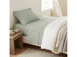 Drap plat en percale de coton confort