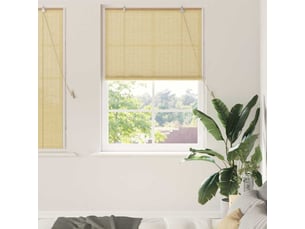 Store enrouleur, store à rouleau nature 120 x 160 cm bambou cf45346