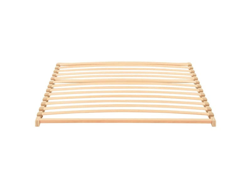  Lit double- lit adulte -  sommier à lattes marron 120 x 190 cm bois de hêtre massif  - Conforama A