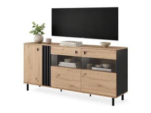 Buffet 3 porte(s)   DMORA Hare - 165 cm coloris marron 
