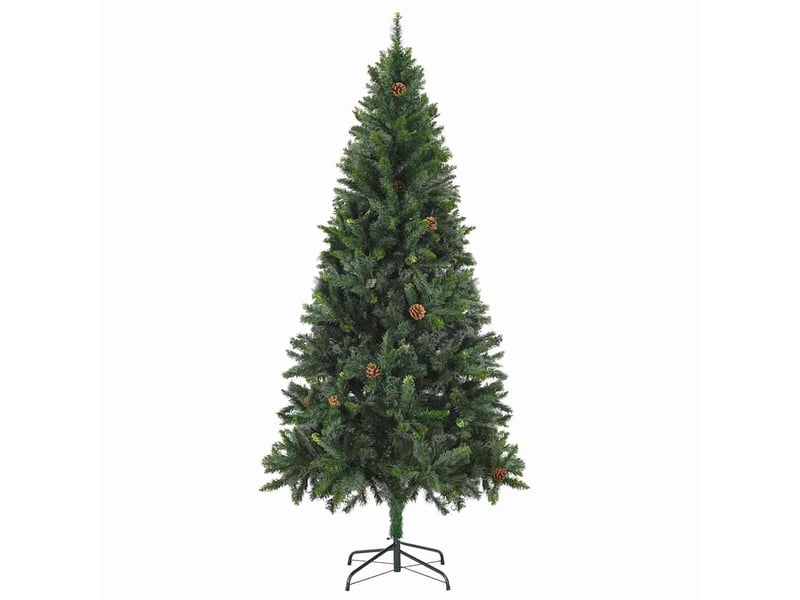  Sapin de noël - arbre de noël artificiel pré-éclairéboules pommes de pin 180cm  - Conforama C