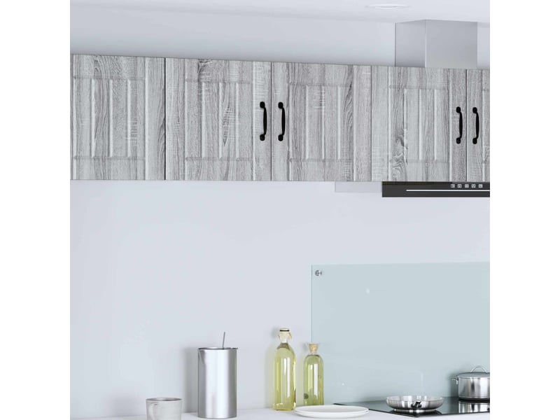 Meuble mural de cuisine, armoire de cuisine sonoma gris 80x31x40cm - Conforama B
