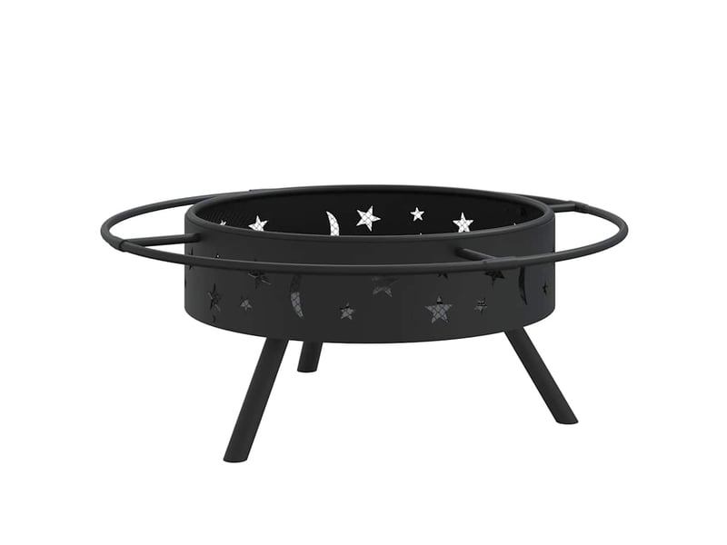  Brasero exterieur, foyer camping avec tisonnier 70 cm xxl acier shl93957  - Conforama D