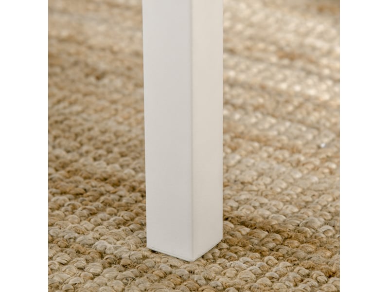 Lot de 3 pièces : table à plateau pliant et chaises en mdf et acier blanc, 110 x 70 cm, pour petits espaces - Conforama D
