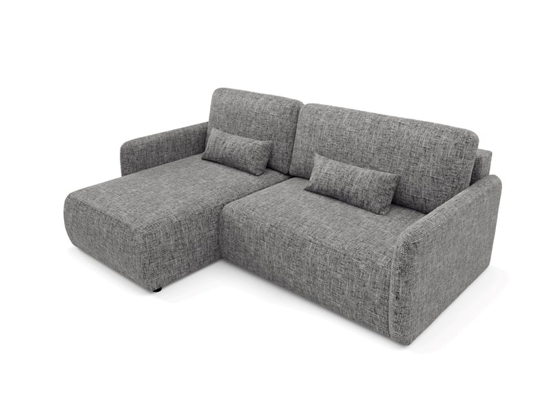  Canapé d'angle convertible livello l gris  - Conforama D