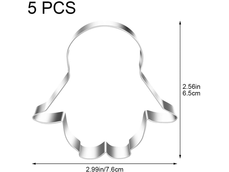  Lot de 5 emporte-pièces pingouins - moules à biscuits en forme d'animaux mignons pour gâteaux, fondant loisirs créatifs NO Commercial reference - Conforama B
