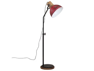 Lampadaire salon, lampe sur pied 25 w rouge délavé 30x30x100-150 cm e27