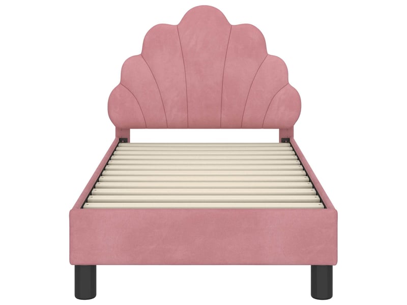  Lit simple- lit adulte -  cadre de lit pour tout-petit avec tête de lit rose 70 x 140 cm  - Conforama D