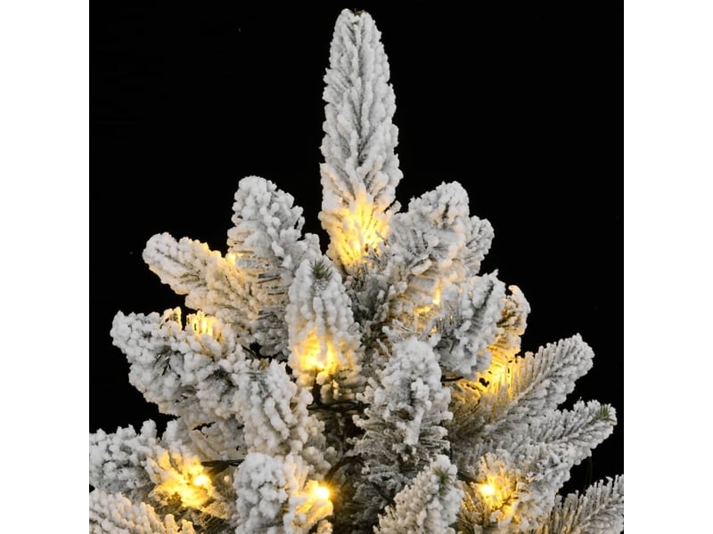  Sapin de noël artificiel, arbre de noël blanc chaud  - Conforama E