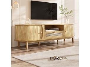 Meuble tv coloris naturel  <strong>NAHILIMI</strong>  <strong></strong>