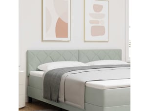 Tete de lit A poser largeur 180 cm <strong></strong> <strong></strong> argenté