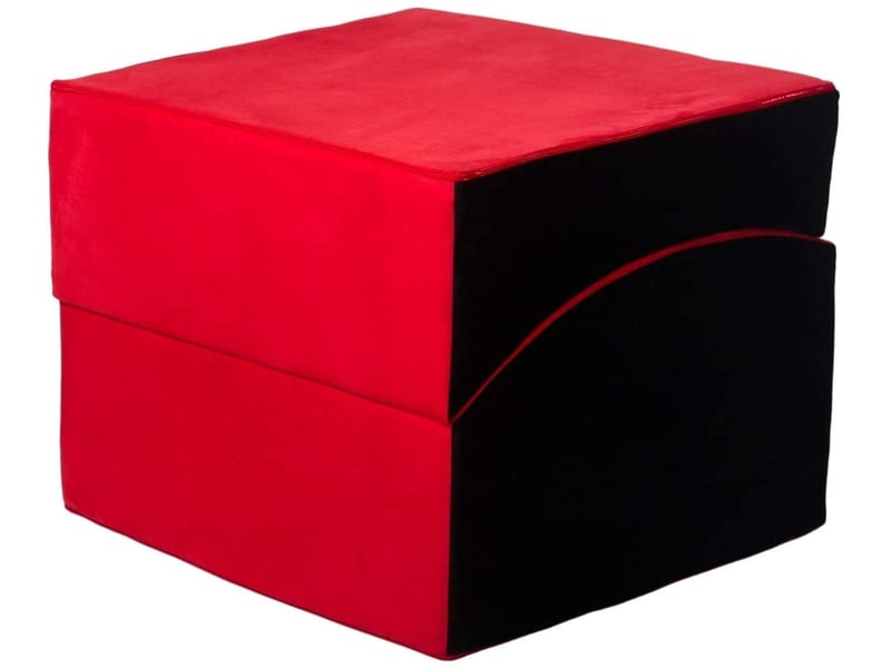  Fauteuil relaxant rabattable de forme préformé rouge-noir 241035.0 - Conforama B