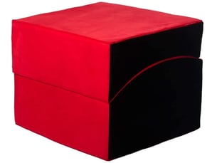 Fauteuil relaxant rabattable de forme préformé rouge-noir