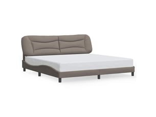 Lit 2 places 200x200 cm    coloris taupe