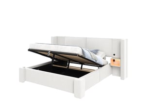 Lit coffre 180x200 cm CHICFURN   coloris beige