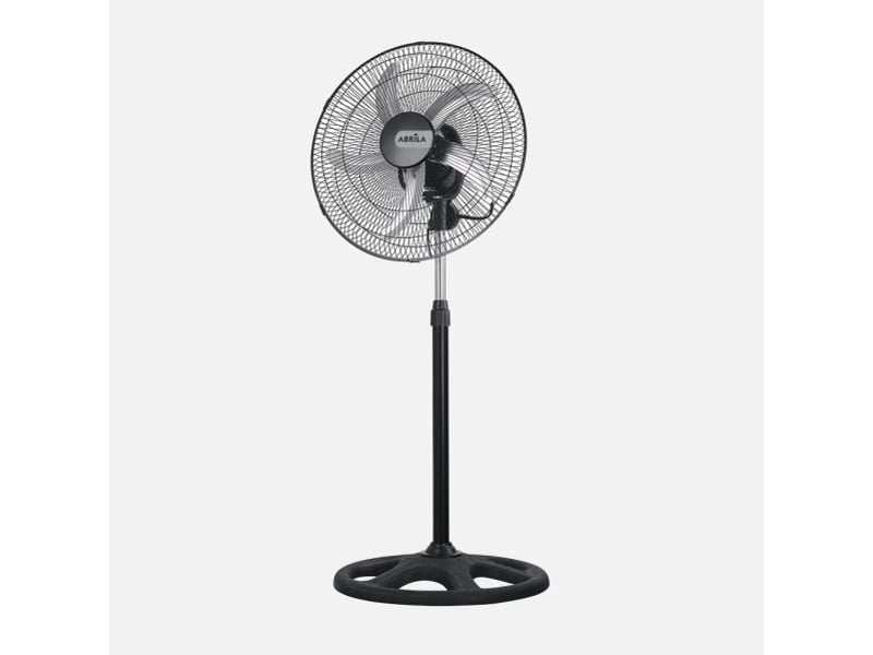  Ventilateur sur pied industriel fabrilamp reforzado 75 w noir argent 3 vitesses ø 50 cm orientable rotation 360° 183641009 - Conforama A