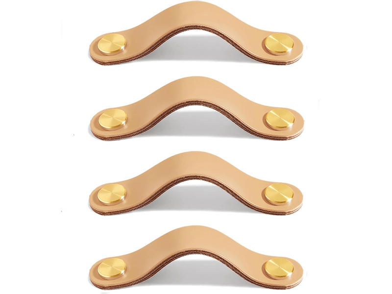  Tiroirs en cuir pour meubles, tiroirs en cuir pour armoires, délicat tiroir en cuir avec vis de 13,8 cm  - Conforama A