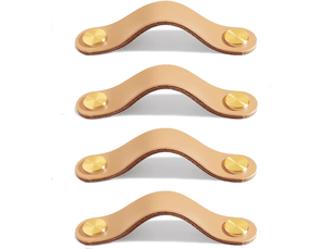 Tiroirs en cuir pour meubles, tiroirs en cuir pour armoires, délicat tiroir en cuir avec vis de 13,8 cm
