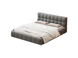 Lit 2 places 140x190 cm ROSAHQNDA coloris gris