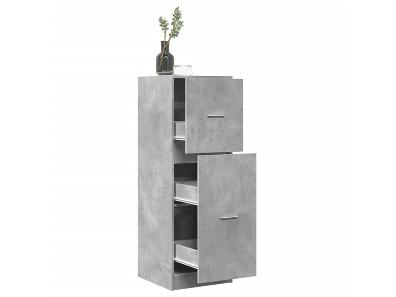  Meuble de rangement, armoire d'apothicaire gris béton 40x41x118 cm bois d'ingénierie  - Conforama B