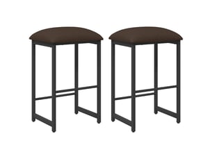 Lot de 2 tabouret de bar, chaise de bar taupe 40x32x64 cm bois d'ingénierie shl41002
