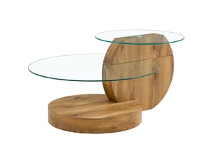 Table basse forme atypique coloris bicolore   - 69.9 cmx89.9 cm