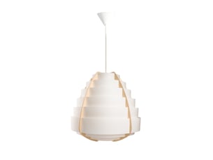 Lampe suspension design soleil 43cm blanc