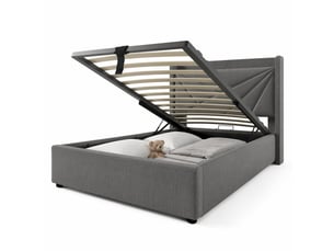 Lit coffre 90x200 cm HAUSS SPOLE   coloris gris