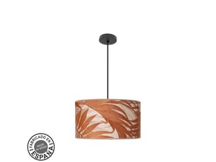 Suspension fabrilamp moda noir terracotta 2 x e27 ø 40 cm