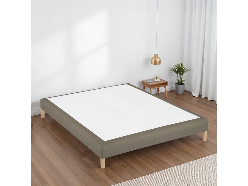 Sommier tapissier simili faro - camel - 100x190 3SO0207181019.0439 - Conforama E