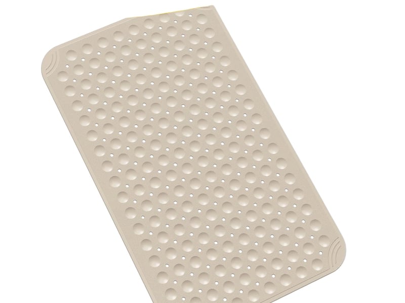  Tapis de douche en tpe à ventouses - 31 x 19 pouces - beige  - Conforama A