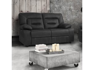Canapé droit relax électrique <strong>ALTOBUY</strong> <strong>ORTOLIS</strong> 2 places Polyester gris