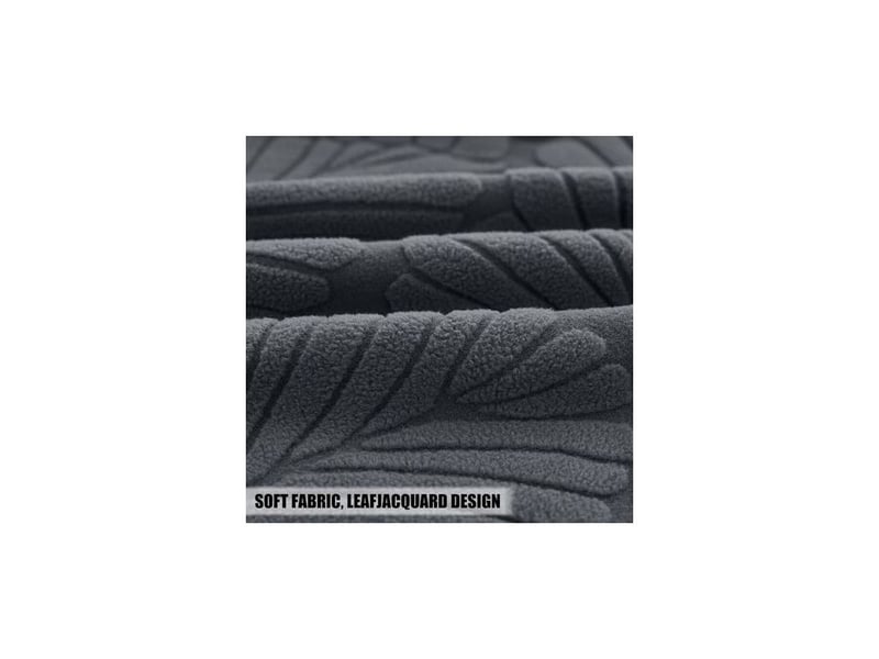 Lot de 2 housses de chaise extensibles avec accoudoirs, amovibles, lavables - pour salle à manger, restaurant, chaise de bureau - universel - gris foncé - Conforama C