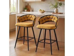 tabouret de bar <strong>STILVORA</strong> - bicolore hauteur d'assise 76 cm vendu Par paire