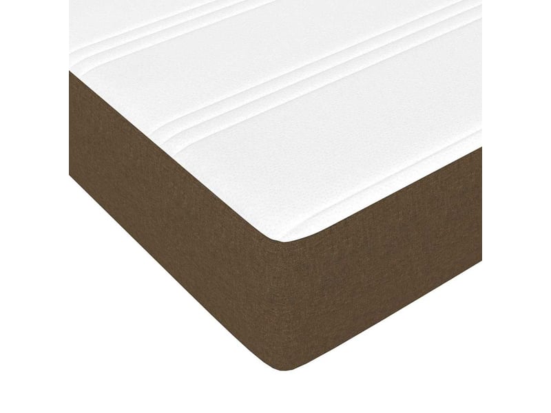  Matelas de lit à ressorts ensachés fermeté moyenne marron foncé 140x190x20 cm  - Conforama E