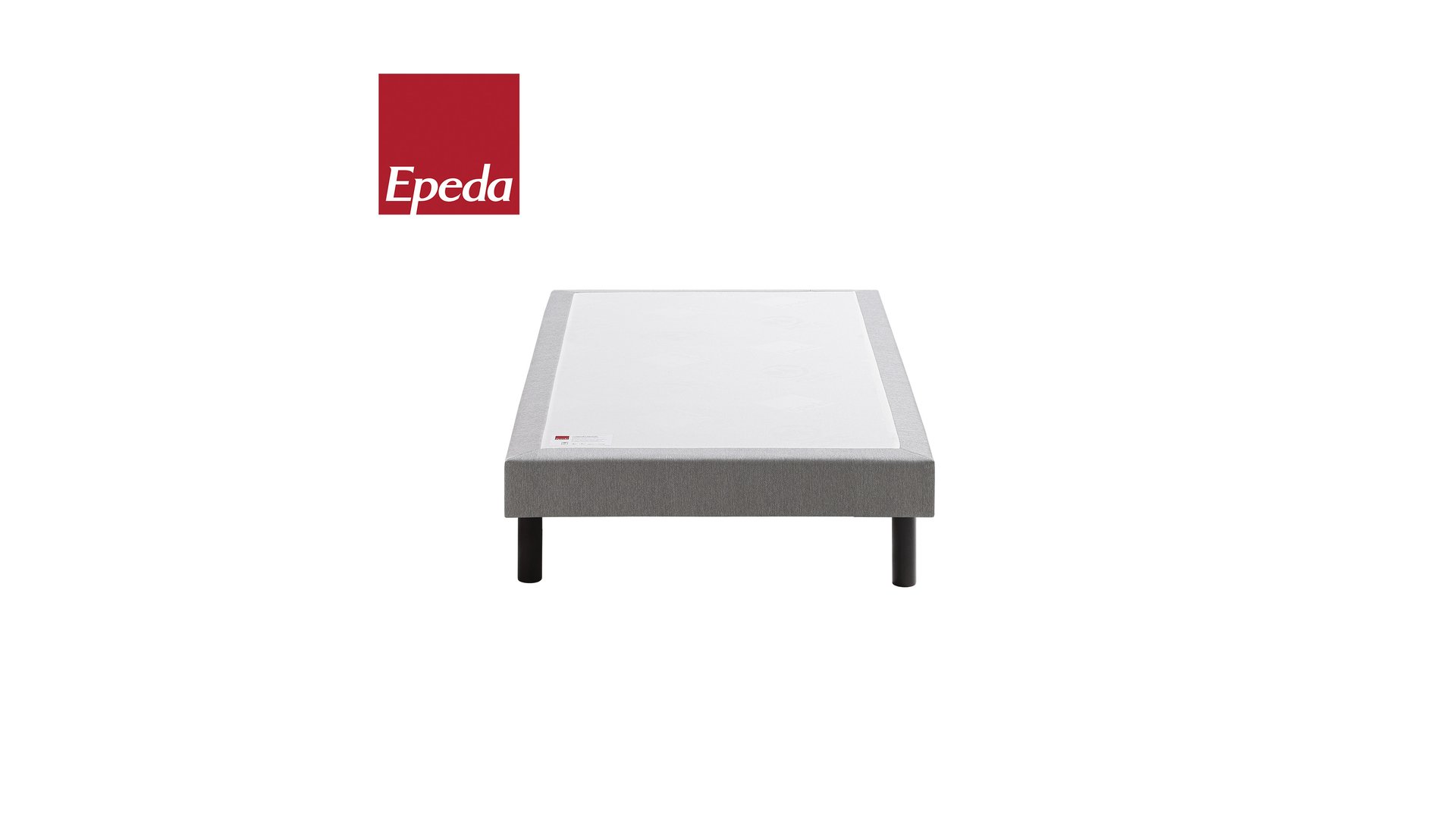SOMMIER TAPISSIER 90X190 CM EPEDA ALLURE MEDIUM DECO gris Conforama