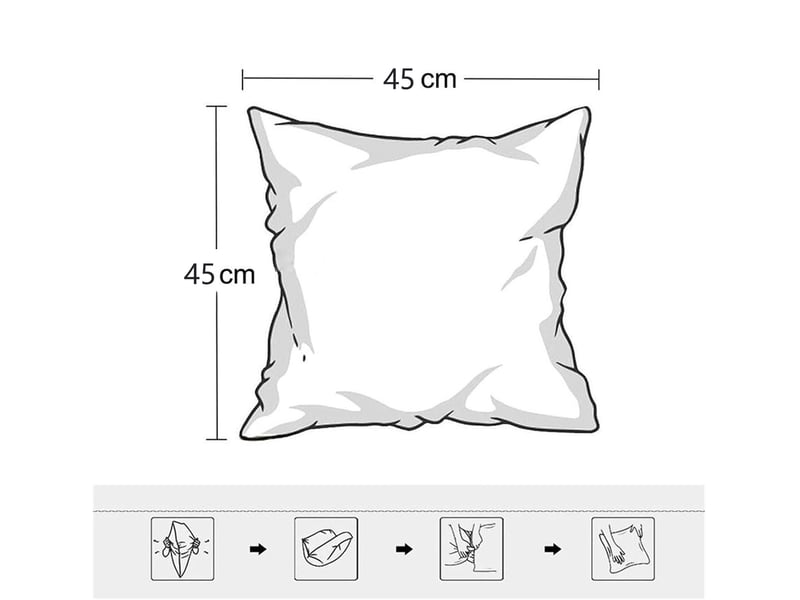  Lot de 2 housses de coussin 45 x 45 cm peluche vert foncé chicfurn  - Conforama C