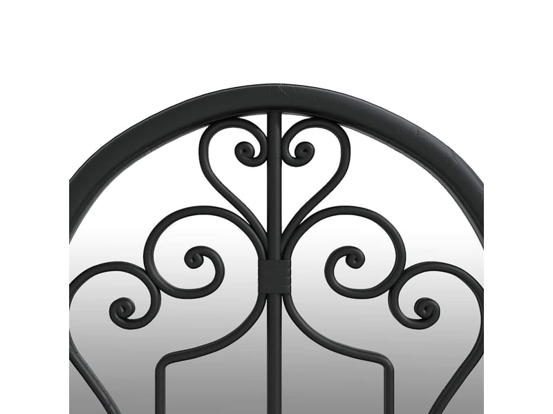  Miroir de jardin, miroir décoratif noir 70x30 cm fer pour utilisation extérieure cf62711  - Conforama E
