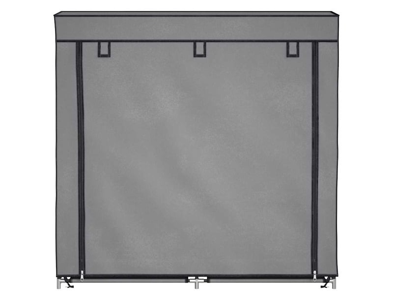  Meuble à chaussure | armoire à chaussures avec housse gris 115x28x110 cm tissu  - Conforama D