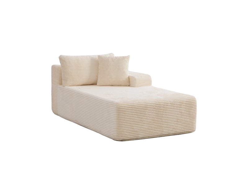 Canapé modulable, canapé de salon, base antidérapante, facile à déplacer, en tissu chenille, format compressé - Conforama B