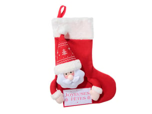 Chaussette avec tête peluche
