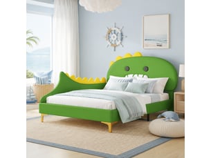 Lit simple 140x200 cm <strong></strong>  <strong></strong> coloris vert