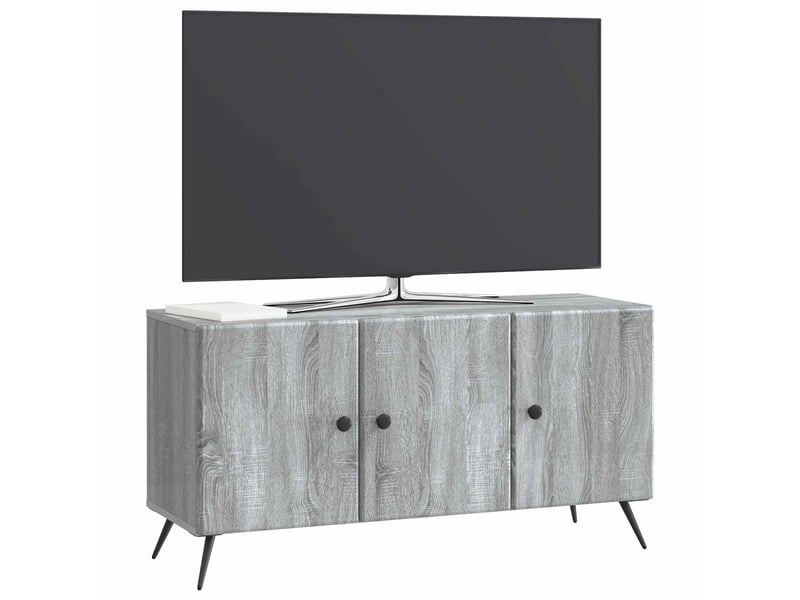  Meuble tv - banc tv - meuble de rangement sonoma gris 99 x 34,5 x 50 cm bois d'ingénierie  - Conforama C