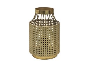 Fabrilamp vizela lampe à poser doré vieilli, corps décoratif en métal ajouré, 1 x e27, 31 cm